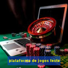 plataforma de jogos teste